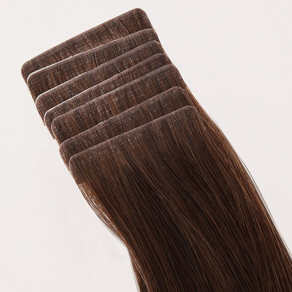 22 Inch Full Volume (Tape) Hair Extensions #4 Brown